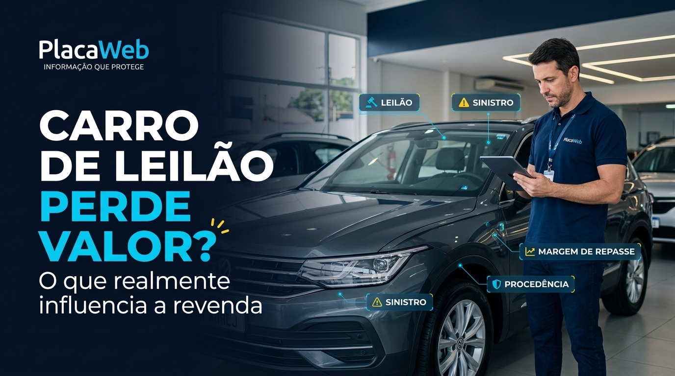 Carro de leilão perde valor? O que realmente influencia a revenda