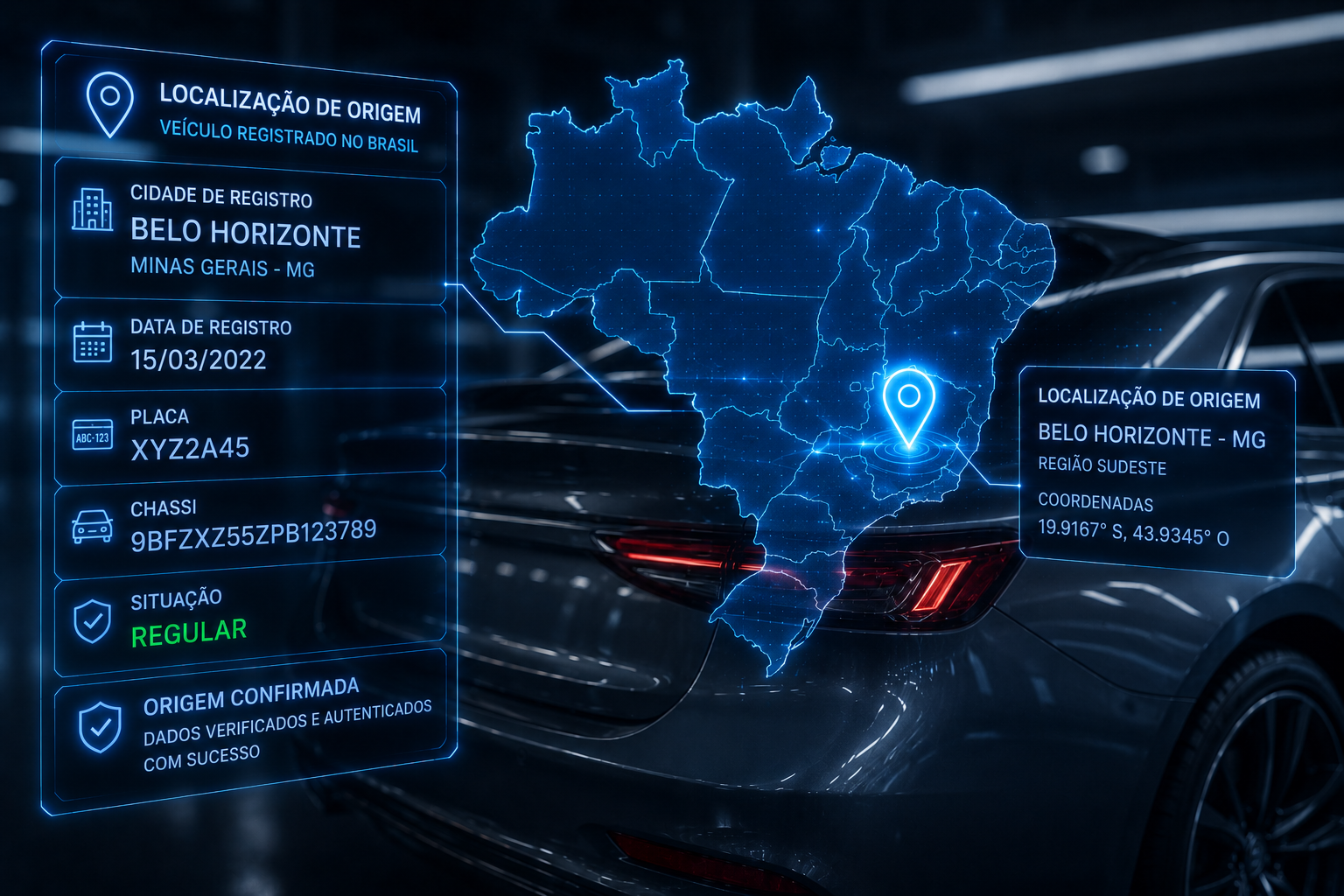Como saber a cidade e o estado de registro do veículo pela placa