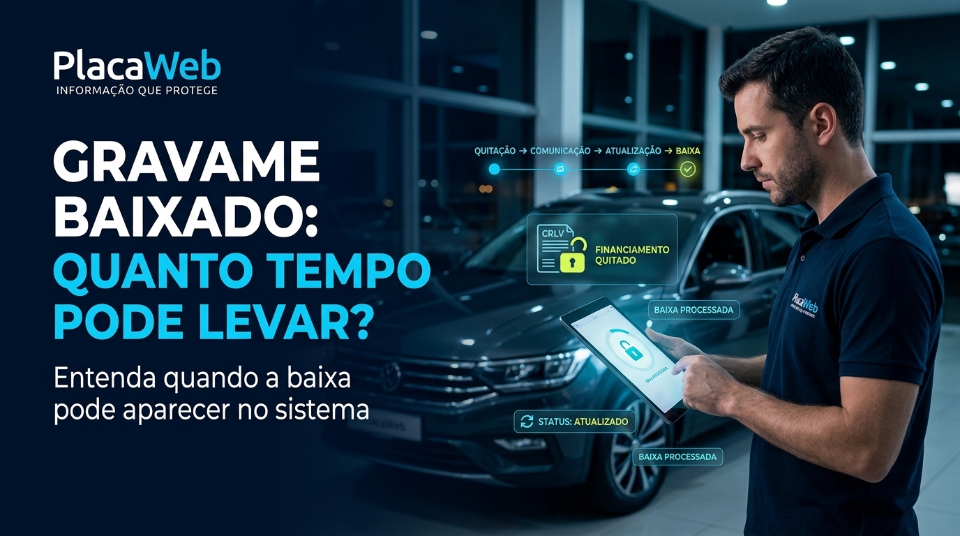 Gravame baixado: quanto tempo pode levar para aparecer no sistema?